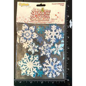 C.P.E. Snowflake Felt Stickers 11-Piece Set